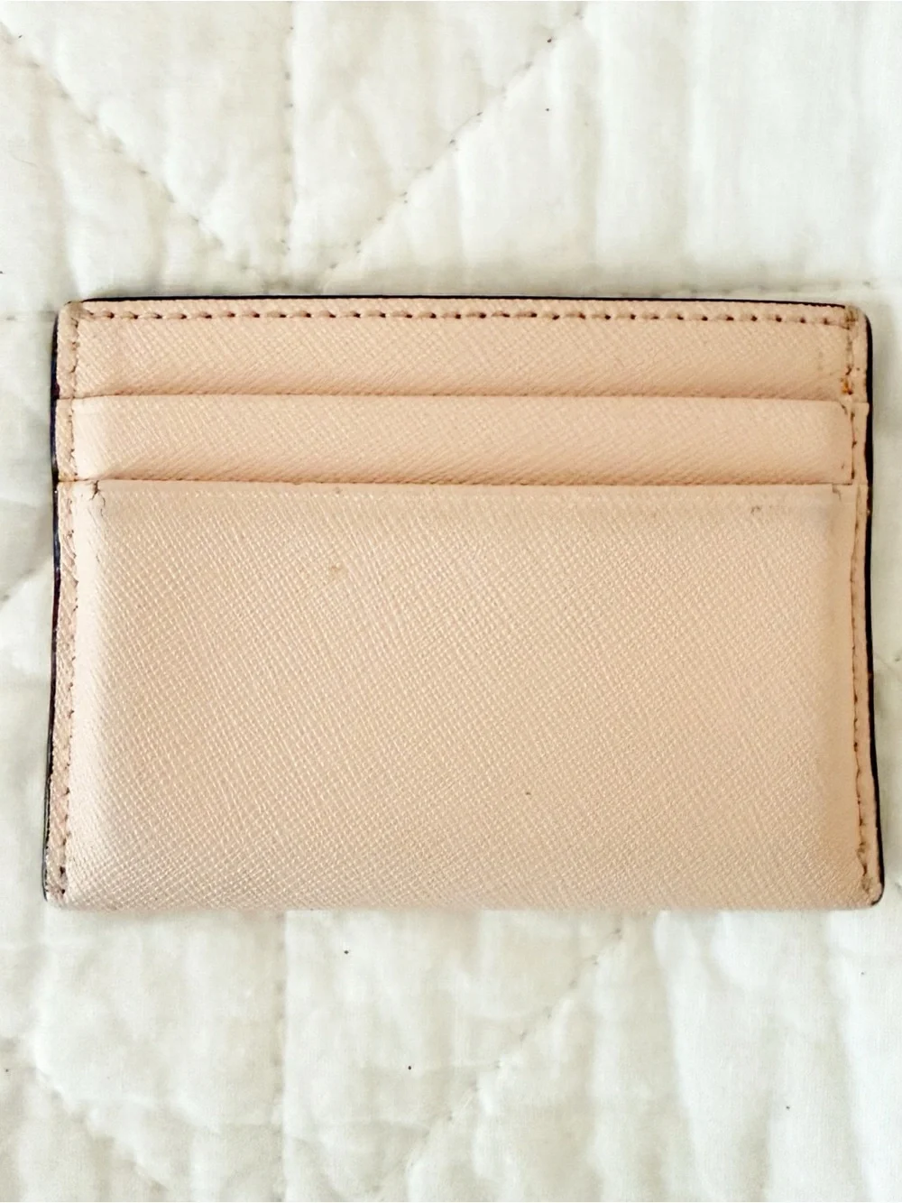 Tory Burch Pale Blush Saffiano Leather Card Holder